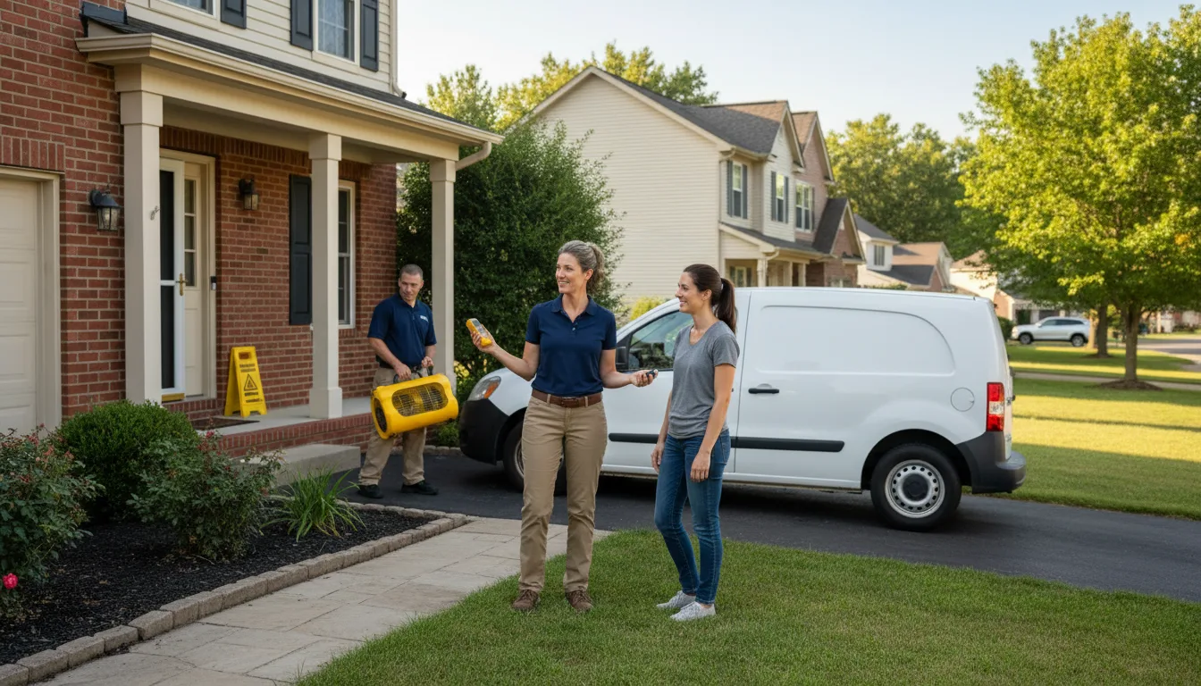 Residential water damage restoration in Exeter, ME